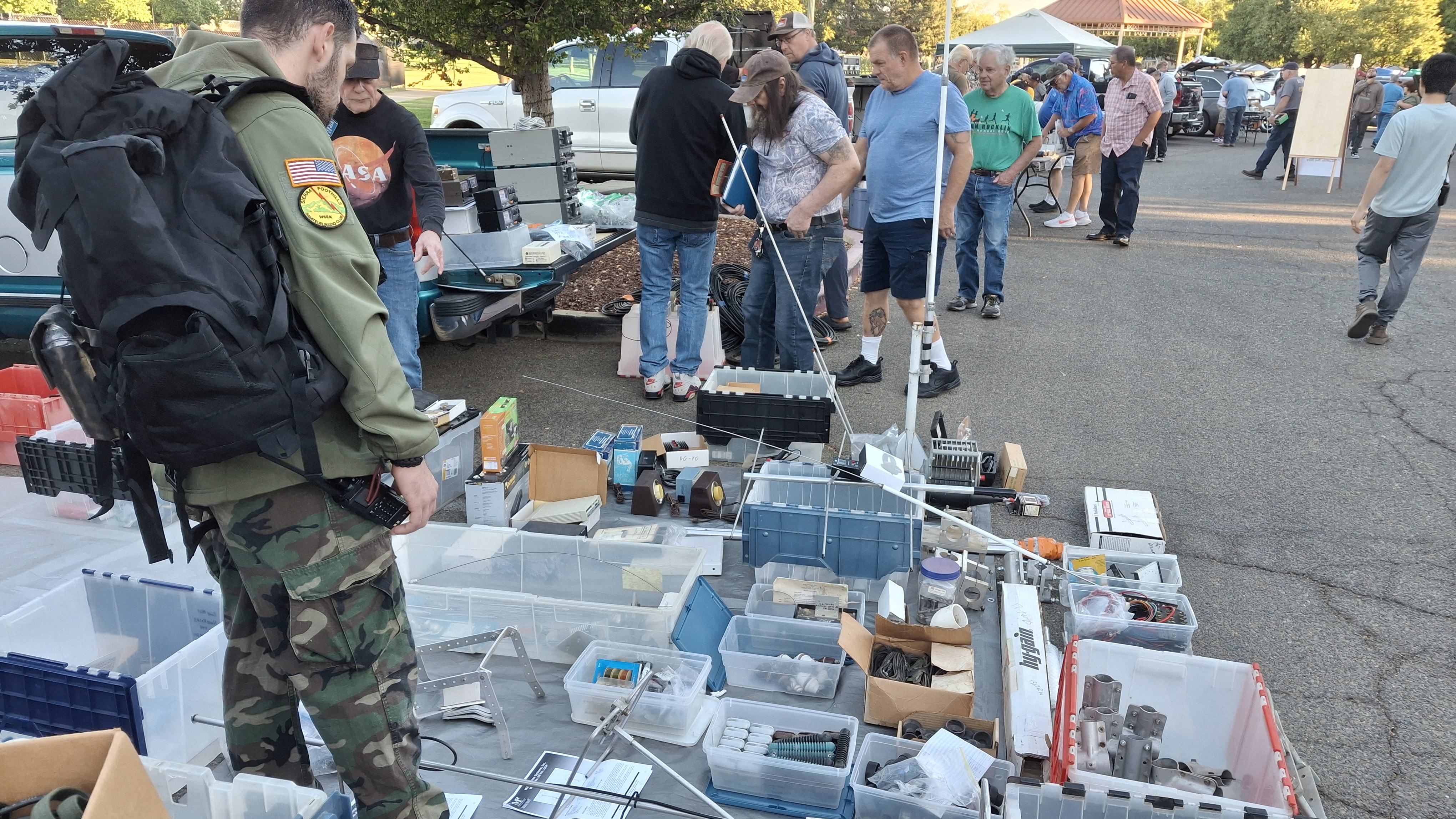 Treasures in plastic boxes